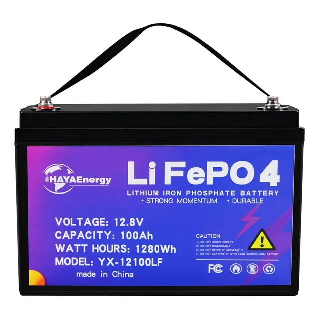 Batería De Litio Lifepo4 100ah/12.8v (1280wh) Ciclo Profundo
