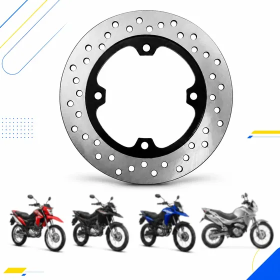 Disco Freio Traseiro Nxr Bros 160 Xre 190 300 Falcon 400 Nx4