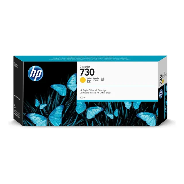 Cartucho De Tinta Hp Designjet 730 P2v70a Amarillo 300ml 1pz