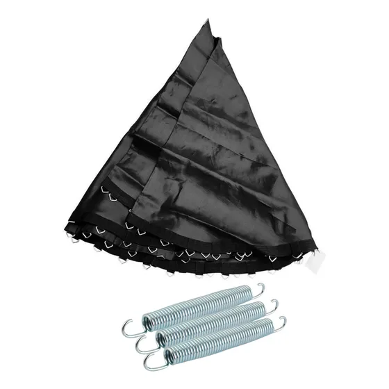 Lona Salto 2,00m Preta + 42 Molas De 14cm Para Cama Elástica