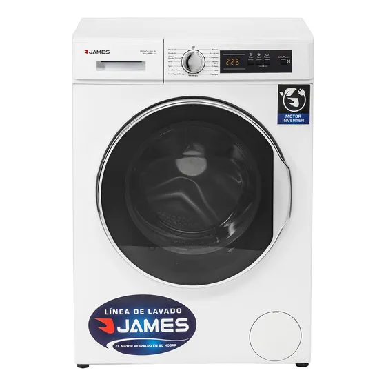 Lavadora James Lr1008 Bl 6 Kg slim espacios reducidos color blanco