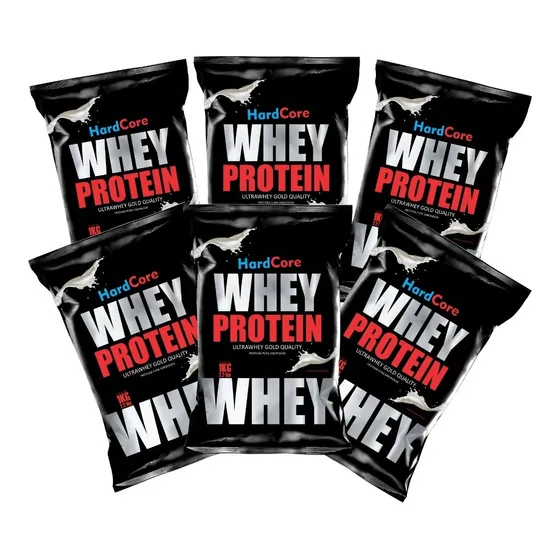 6 Paquetes De 1 Kg Proteína Whey Protein Hardcore Premium G