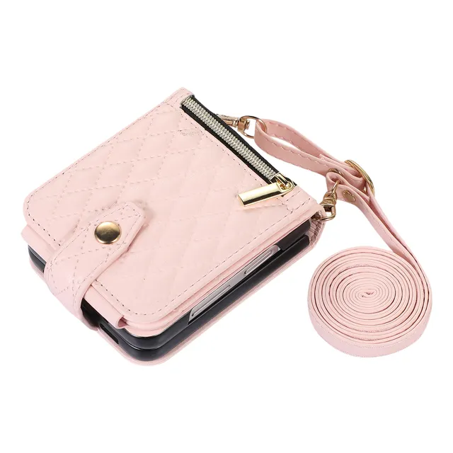 Funda Tipo Cartera De Piel Con Cierre Para Samsung Purse Ban