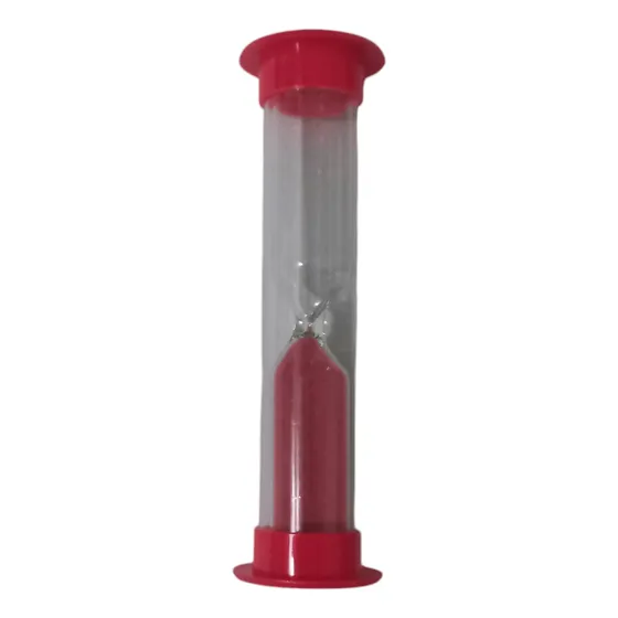 Reloj De Arena De Plastico Duracion  Aproximada 1 Minuto.
