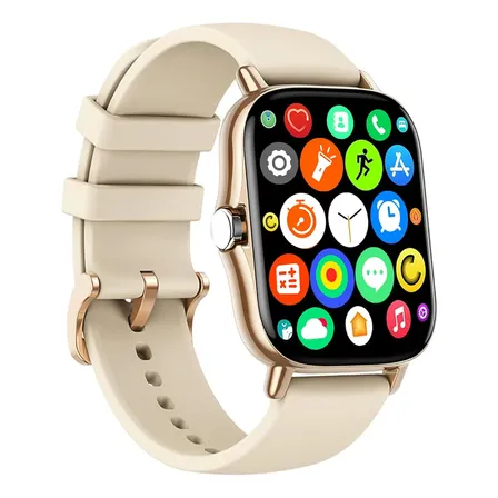 SMARTWATCH DORADO CON LLAMADAS BLUETOOTH UNISEX