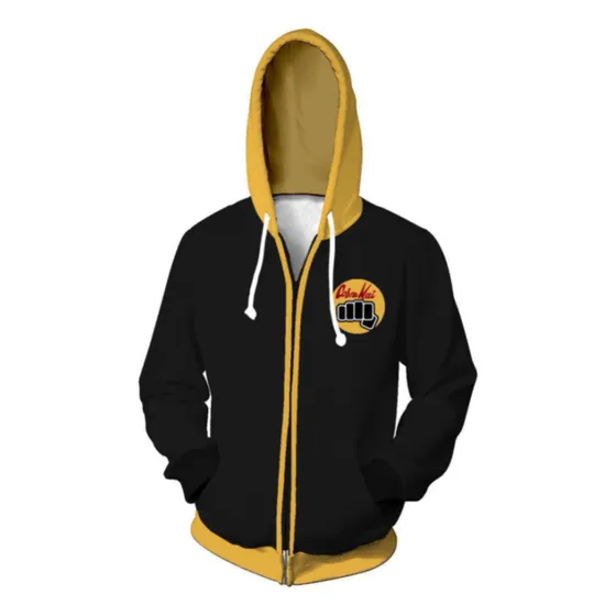 . Chamarra Karate Kid Cobra Kai Con Capucha Impresa En 3d