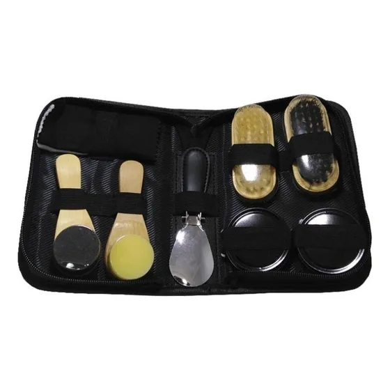 Set Limpiador De Zapatos Con Accesorios Y Estuche Para Papá