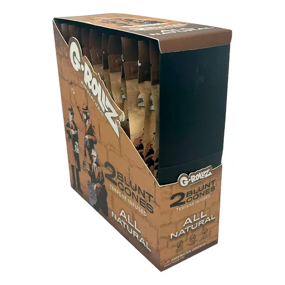 Caixa Blunt Wraps G-rollz Banksys Graffiti All Natural C/12
