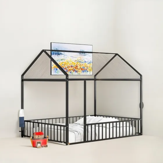 Cama 1 Plaza Hierro Niños Juego Calidadreforzada Herrería Ar