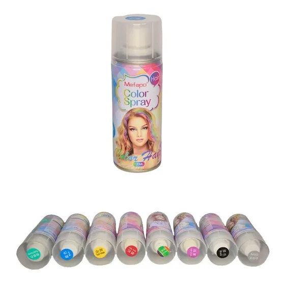 Spray De Colores Para El Cabello Lavable