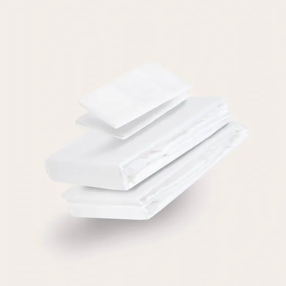 Sábanas Bambú | 2 Plazas | 100% Bambú Orgánico | Blanco | Hypnos