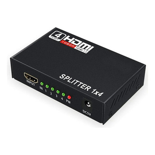 Suíte Hdmi 1x4 Full Hd 1.4 3d Distribuidor Splitter Potente Suíte Hdmi 1x4 Full Hd 1.4 3d Distribuidor Splitter Potente