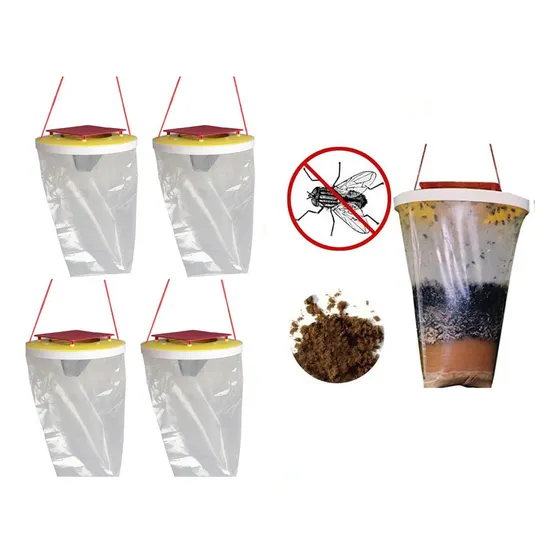 Trampa Para Moscas Con 4 Insecticidas Para Jardín Y Balcón