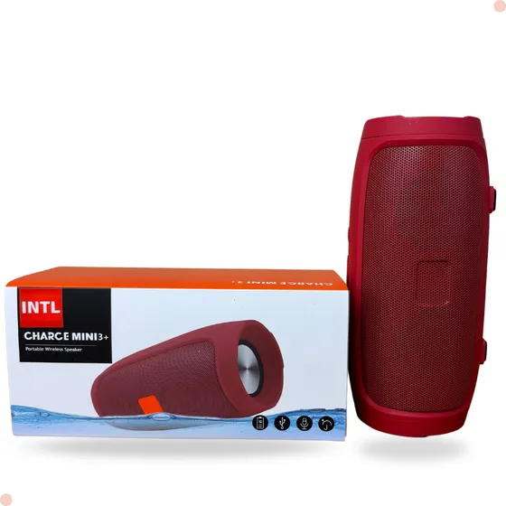 Caixa De Som Portátil A Prova Dágua Rádio Fm Usb Pendrive Sd