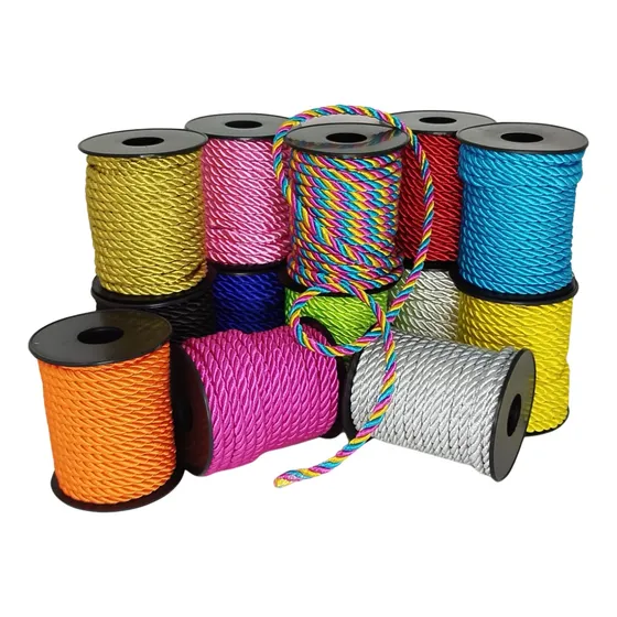 Cordão São Francisco 6mm Rolo 10 Metros Diversas Cores