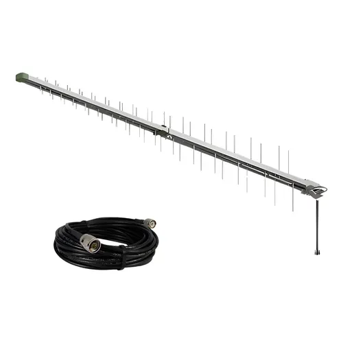 Kit Antena De Celular P/ Repetidor De Sinal 20 Dbi 850 Mhz