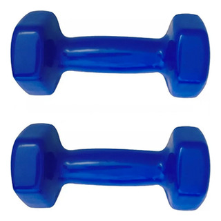 Par Mancuernas Pesas Hexagonal Vinil De 5lb Azul (2.25 Kg) Par Mancuernas Pesas Hexagonal Vinil De 5lb Azul (2.25 Kg)
