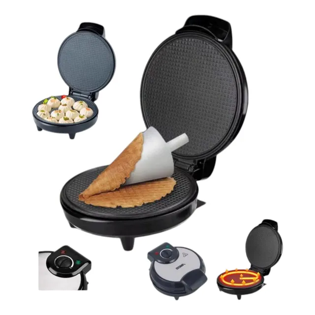 Maquina Para Hacer Wafles Tipo Barquillos Conos De Helado