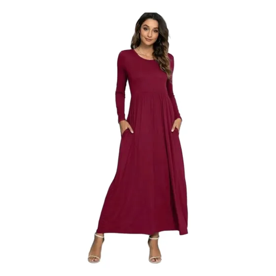 Vestido Largo Cóctel Casual Elegante  Super Strech 