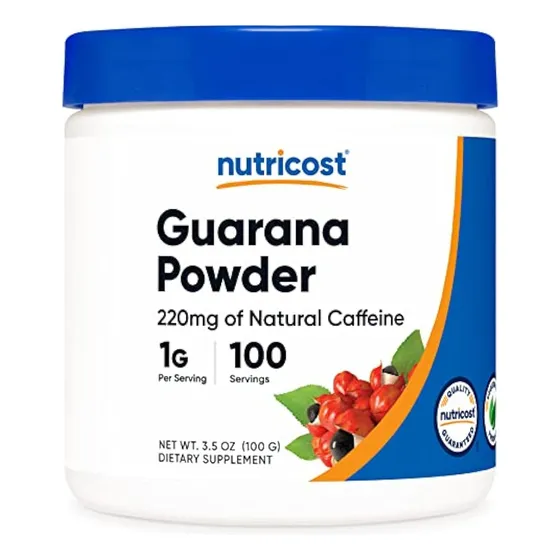 Extracto De Guaraná En Polvo Nutricost 100 Gramos -