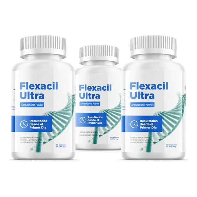 Flexacil Ultra Suplemento Nutricional Pack X 03 Frascos
