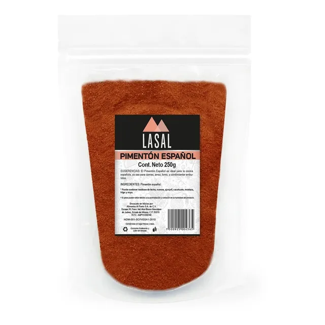 Paprika Pimentón Español 250 Gramos Bolsa Resellable