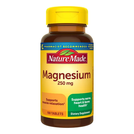 Suplemento De Óxido De Magnesio Nature Made 250 Mg 100 Compr