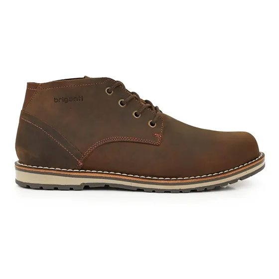 Bota Hombre Cuero Borcego Zapato Confort Briganti Elegante