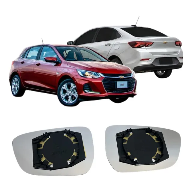 Lente Espelho + Base Retrovisor Onix Prisma 2020 A 2022