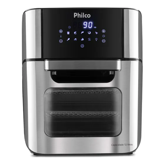 Fritadeira Elérica Air Fryer Oven Philco Pfr2200 12 litros 4 Em 1 1800w Cor Preta