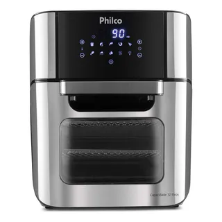 Fritadeira Elérica Air Fryer Oven Philco Pfr2200 12 Litros 4 Em 1 1800w Cor Preta 127v Fritadeira Elérica Air Fryer Oven Philco Pfr2200 12 Litros 4 Em 1 1800w Cor Preta 127v