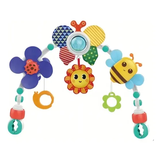 Cunero Huanger Didactico Soporte Universal Sonajero Colgante Color Multicolor Diseño Único