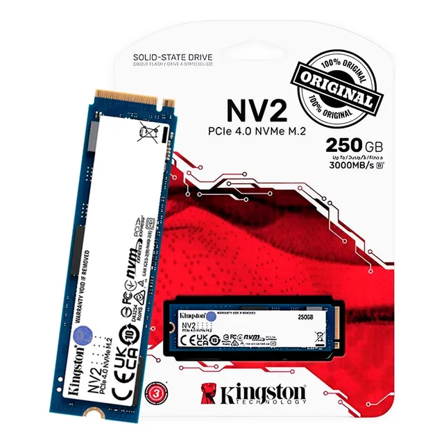 Unidad Solida Kingston M.2 Nv2 Nvme Pcie 250gb Gen 4x4