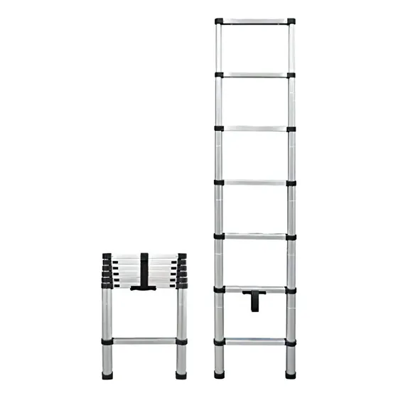Escalera Telescópica De Aluminio/escalera Portátil Makute