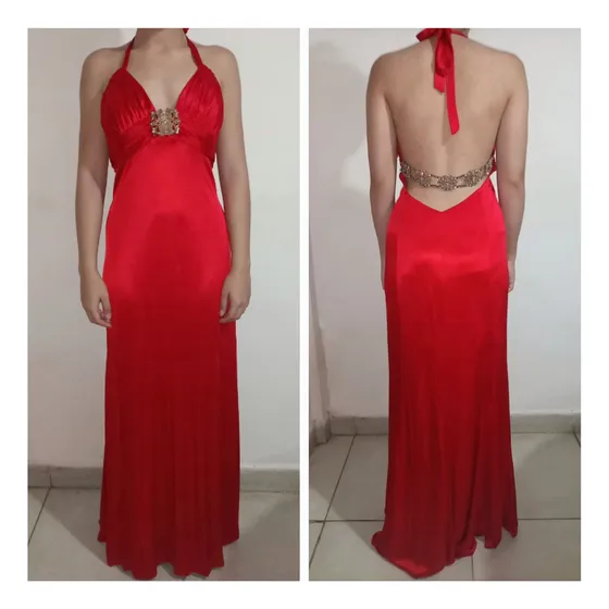 Vestido De Fiesta Largo Rojo