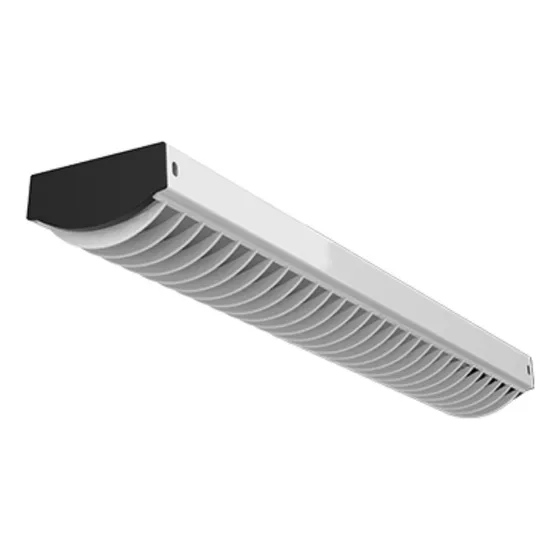 Plafon Con Louver Liston Doble Para 2 Tubos Led 60cm 220v