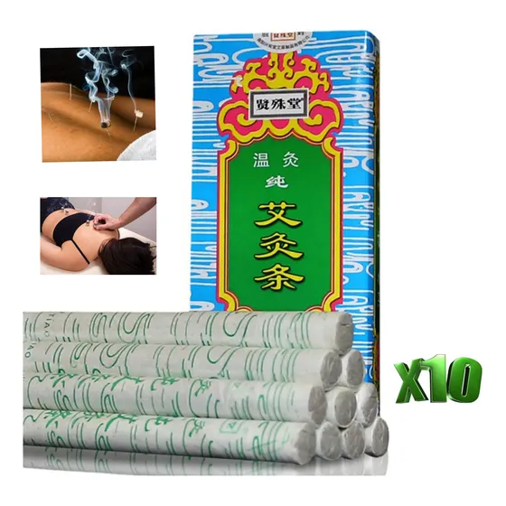 Moxa Artemisa Técnica Moxibustion Acupuntura