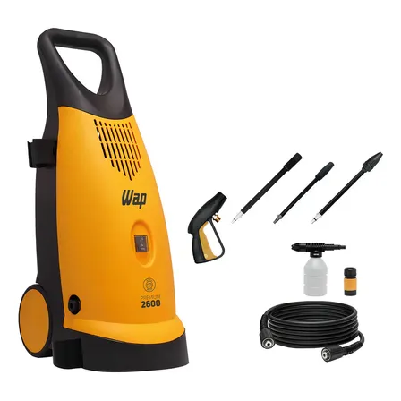 Lavadora Alta Pressão 1900w 2400psi Indução Wap Premium 2600 Laranja/preto 220v 60 Hz