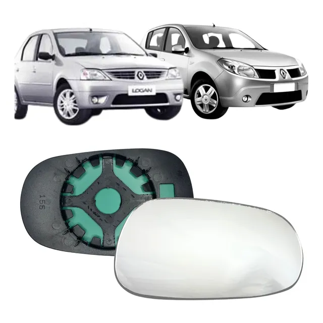Vidro Espelho Retrovisor Renault Sandero Logan 2007 2008 Ld