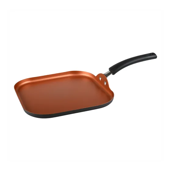 Plancha Asador Practix 27 Cm Aluminio Anodizado Magefesa
