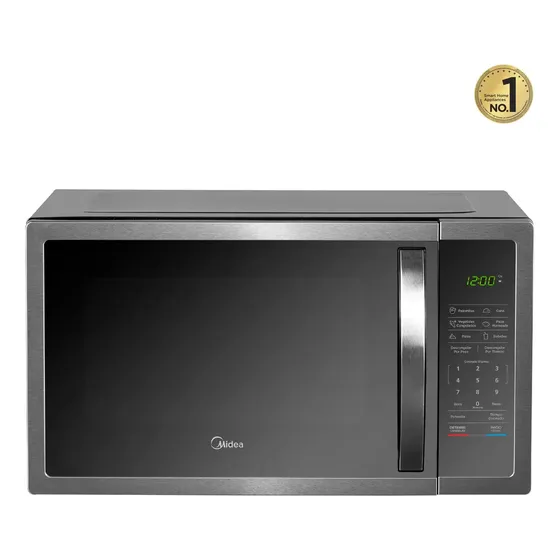 Horno De Microondas Midea 1.6 Pies Cúbicos Acero Inoxidable