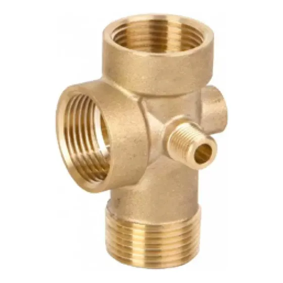 Conexión Tee 5 Vias Para Sistema Hidroneumatico  Bronce