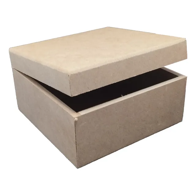 Caixa 15x15x8 Tampa Abre Fecha Em Mdf Artesanato Decoupage