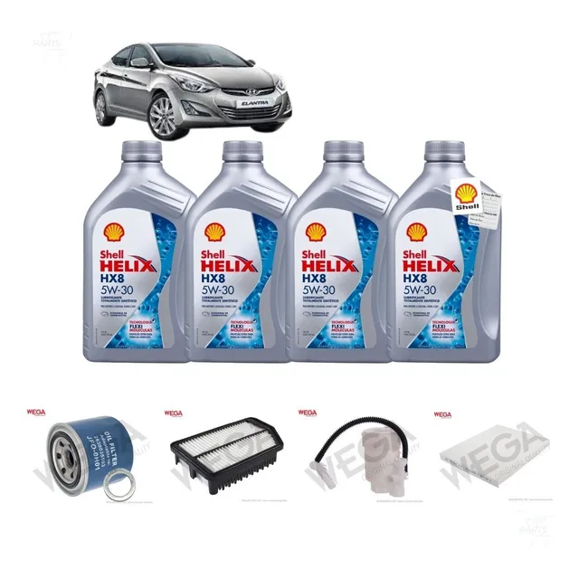 Kit Revisão Troca Óleo 5w30 Elantra 1.8 Gas. 2011 2012 2013