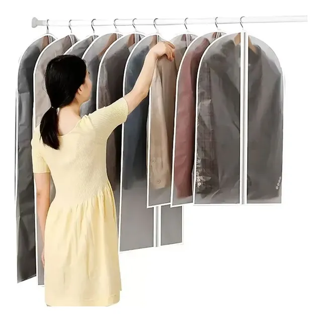 3 Fundas Para Terno Chaquetas Trajes Anti Polvo Transparente