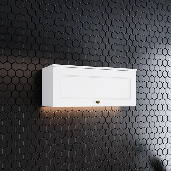 Armario Aereo 100% Mdf / Con Puerta / 80cm Cocina Color Blanco