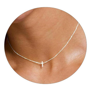 Kyerlyn Collares De Cruz De Plata Para Mujer, Collar De Garg Kyerlyn Collares De Cruz De Plata Para Mujer, Collar De Garg