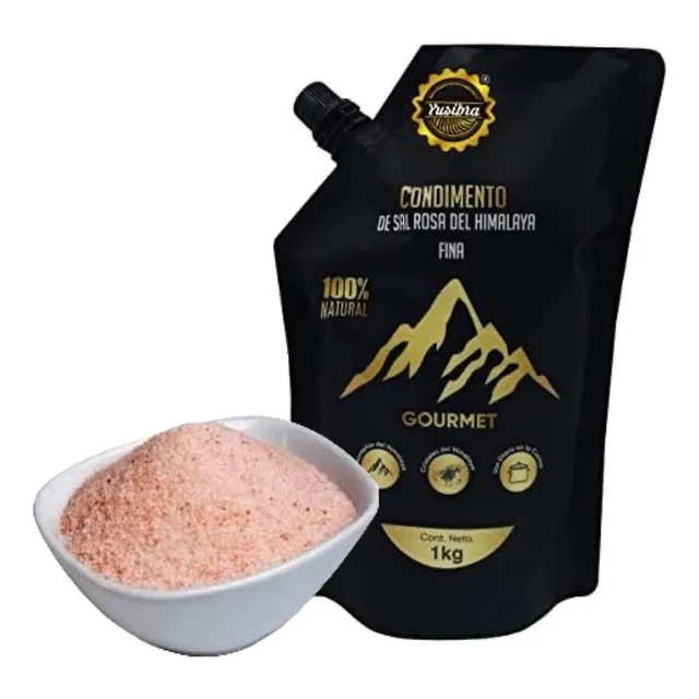 Sal Rosa Granulada Del Himalaya Condimento Yusibra 1kg