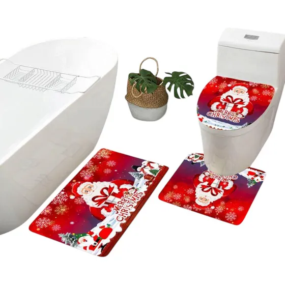 Lencería Para Baños De Navidad, Juegos De Baños Navideños