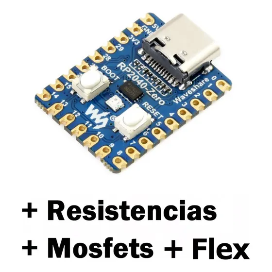 Tarjeta Raspberry Pi Pico Rp2040 Zero Dual Core 2mb